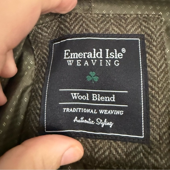 Emerald Aisle Weaving Men's Wool Blend Vest Waistcoat Size 50 - Picture 4 of 6